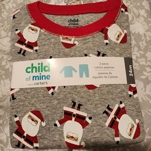 Carters Child of Mine Santa Claus Christmas Pajamas